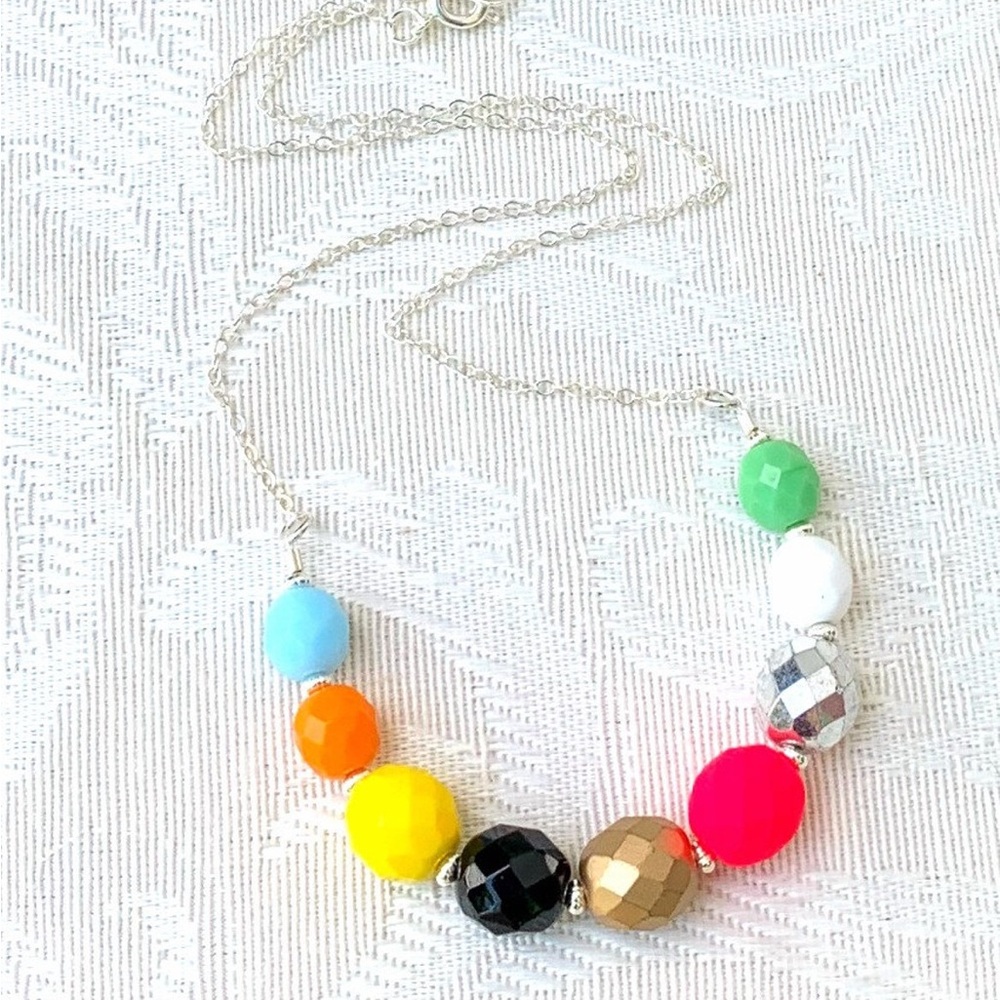 {Tefi Designs} Pop Rocks No. 9 |Handmade Colorful Beaded Necklace